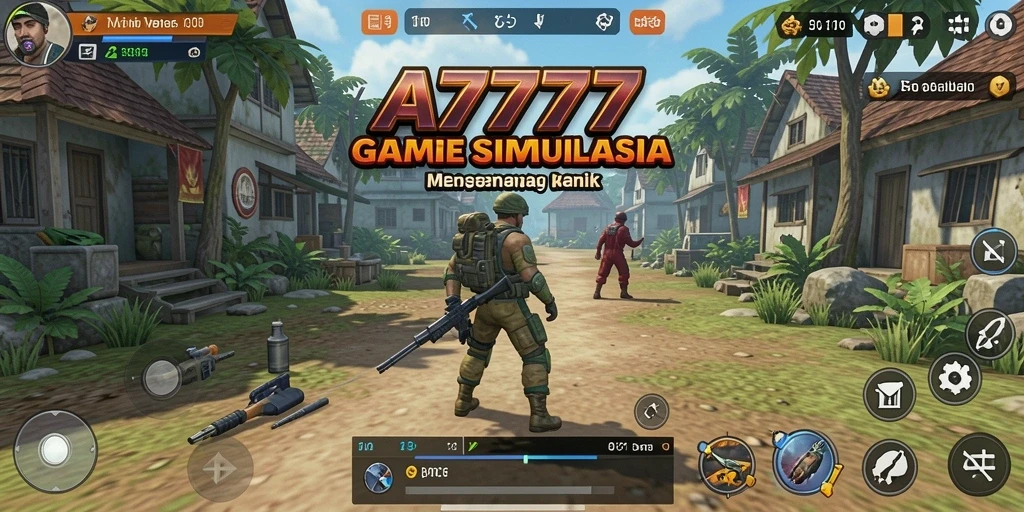 Tampilan grafis menawan A7777 saat gameplay berlangsung.