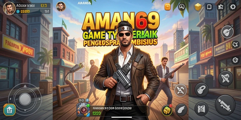 Screenshot gameplay AMAN69 menunjukkan pemain mengelola bisnis dengan strategi cerdas.