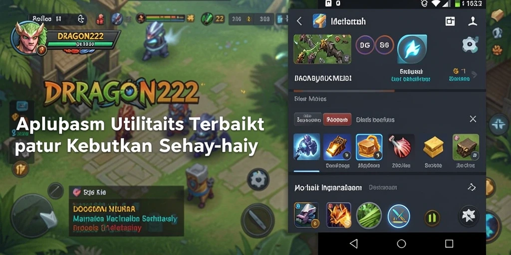 Tampilan utama <strong>DRAGON222</strong> menampilkan berbagai fitur utilitas yang memudahkan pengguna.