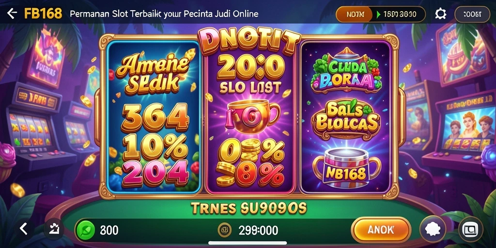Tampilan gameplay FB168 yang menarik dan interaktif untuk slot.