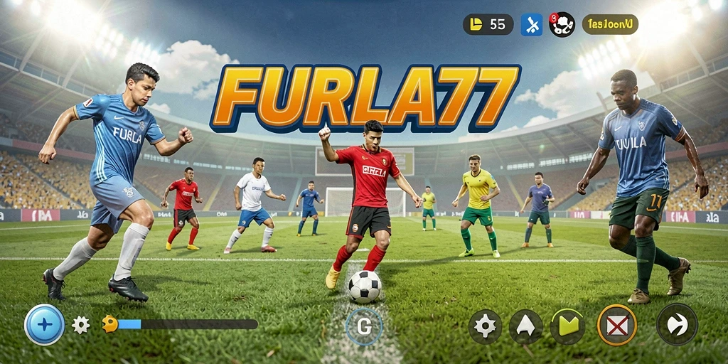 Screenshot gameplay FURLA77 dengan aksi seru di lapangan.