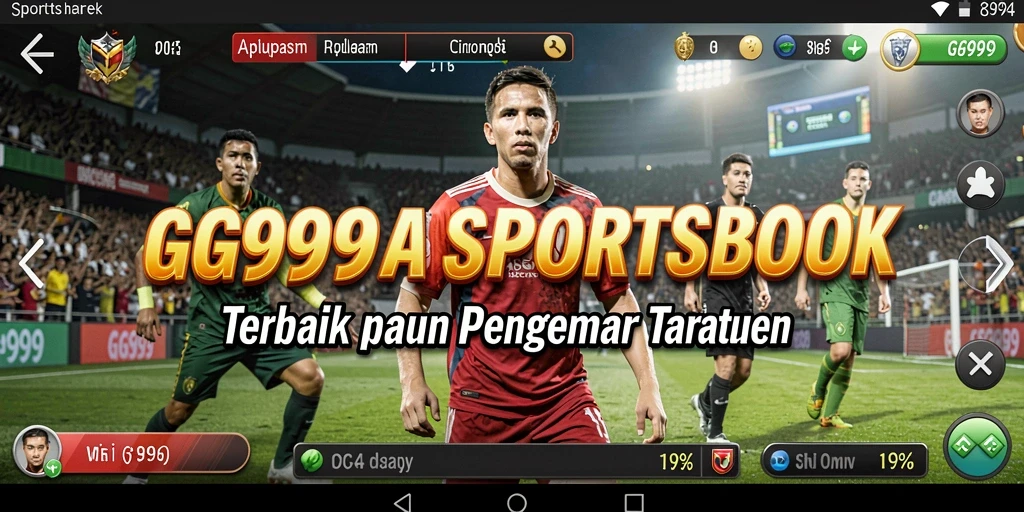 Screenshot GG999 menampilkan tampilan antarmuka taruhan olahraga yang menarik.