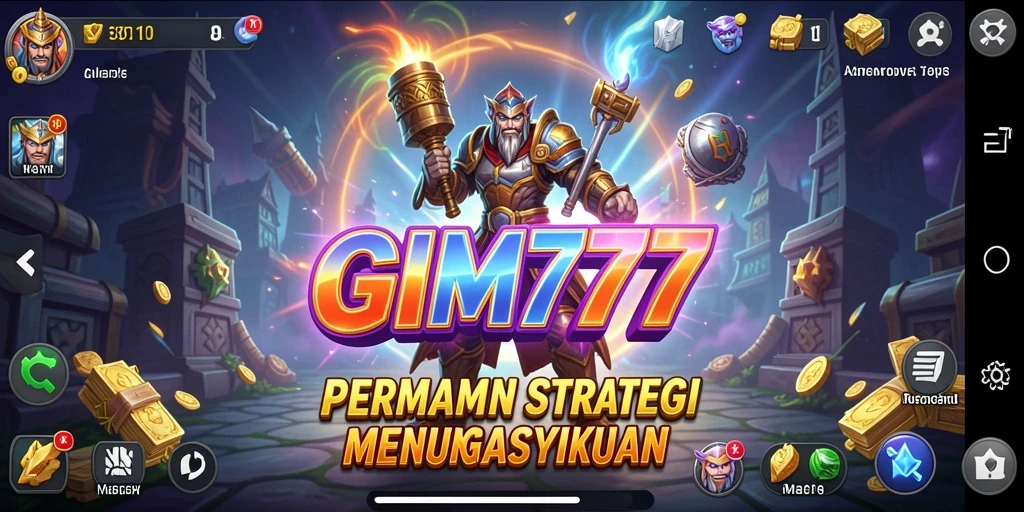 Tangkapan layar GIM777 menampilkan aksi pertarungan strategi yang seru.