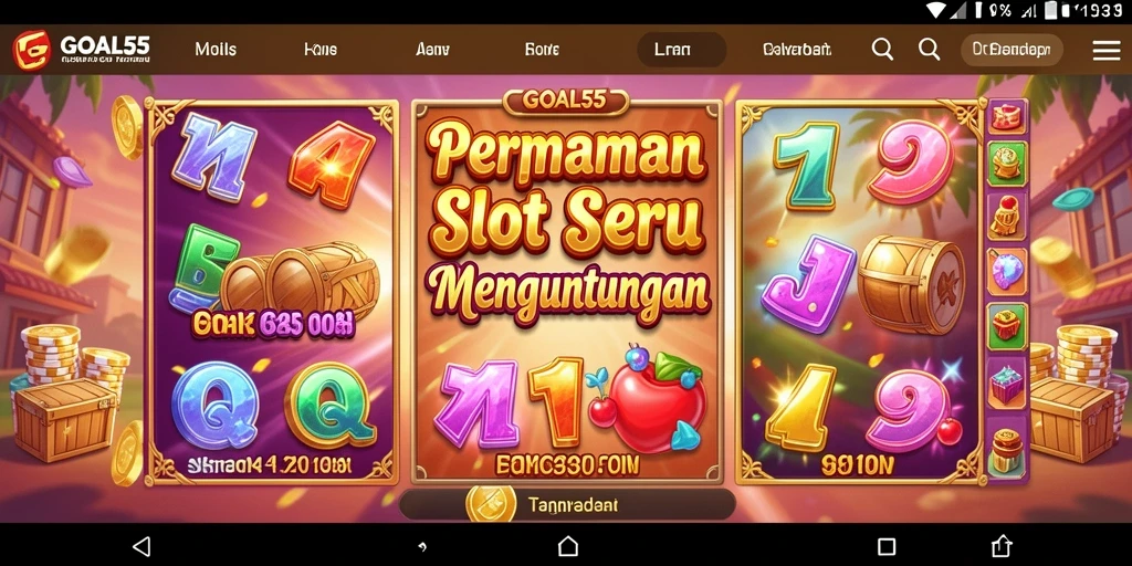 Tampilan gameplay Slot GOAL55 yang menarik dan mengesankan.