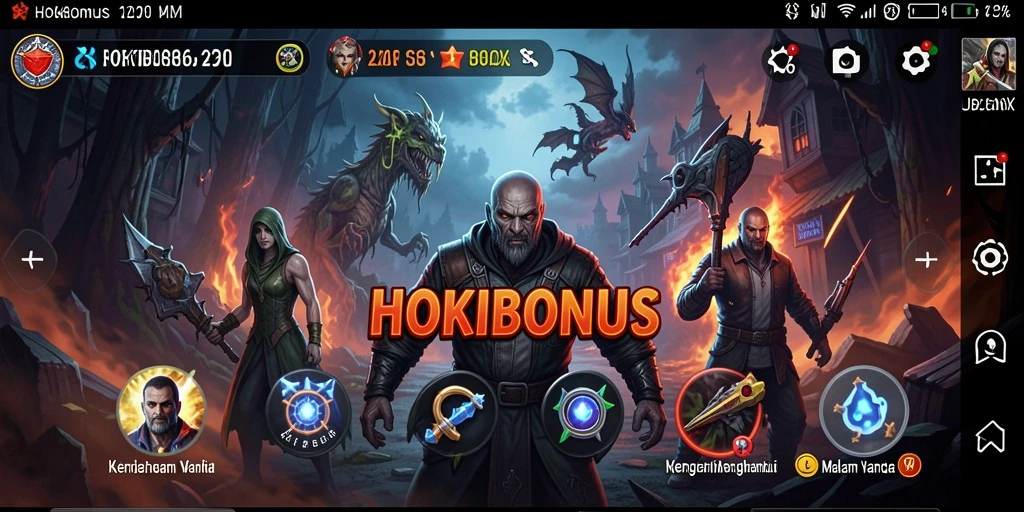 Screenshot gameplay HOKIBONUS yang menampilkan suasana menegangkan.