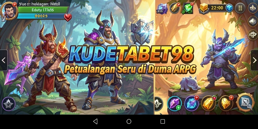 Screenshot KUDETABET98 menampilkan aksi pertarungan epik dan karakter yang menarik.