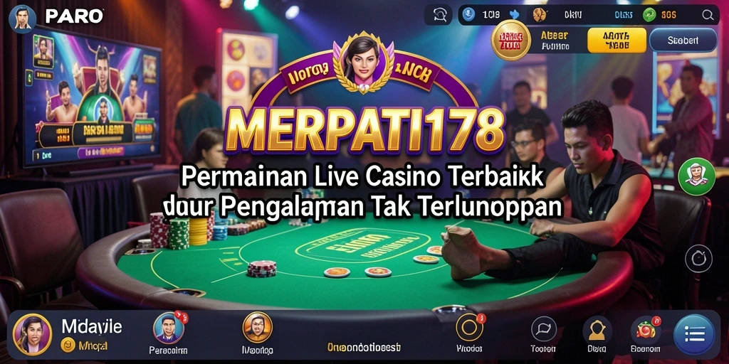 Tampilan gameplay Live Casino yang menarik dan interaktif.