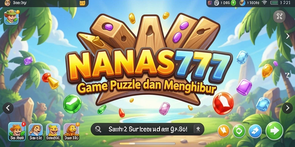 Tampilan gameplay NANAS777 yang penuh tantangan Puzzle.