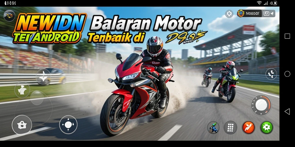 Gameplay menakjubkan dari balapan motor di NEWIDN.