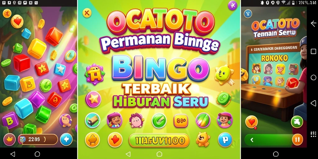 Tangkapan layar OCATOTO yang menunjukkan gameplay Bingo yang seru dan interaktif.
