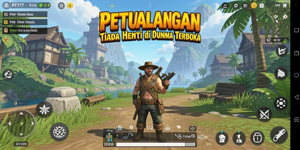 Tampilan gameplay PT777 yang memukau di dunia terbuka.