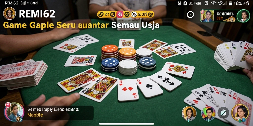 Tampilan gameplay seru dan interaktif dalam REMI62.