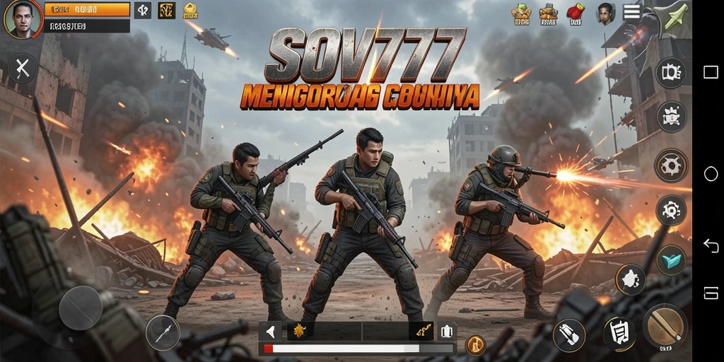 Tampilan gameplay SOV777 dengan aksi pertempuran yang mendebarkan.