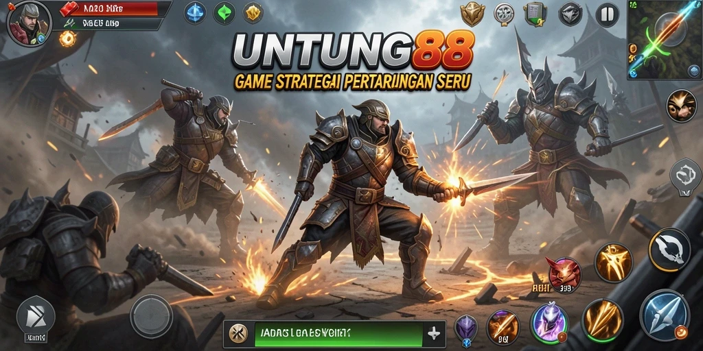 Menampilkan aksi pertempuran mendebarkan dalam UNTUNG88.