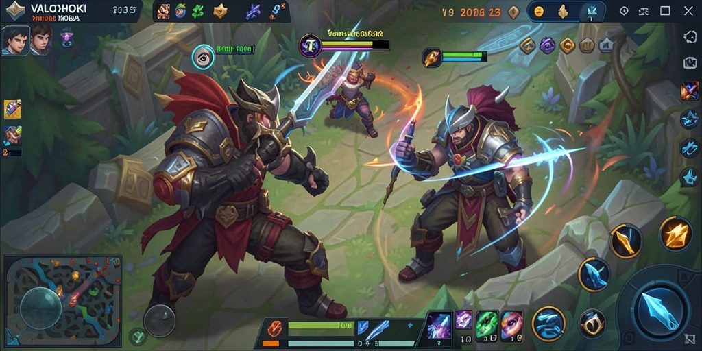 Tampilan gameplay menarik dari VALOHOKI saat bertarung di arena MOBA.