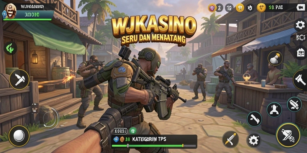 Screenshot menunjukkan aksi seru dalam bermain WJKASINO di kategori TPS.