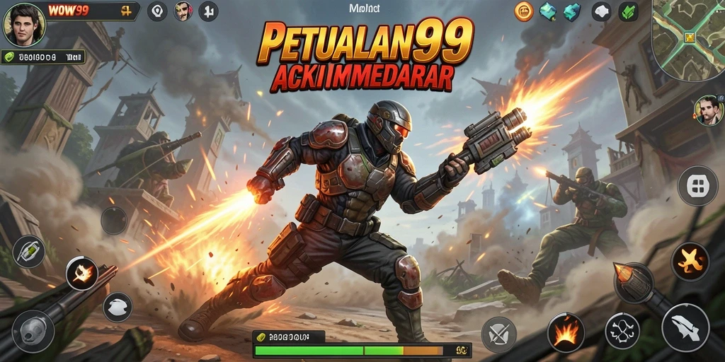 Tampilan gameplay seru dari game Action WOW99.