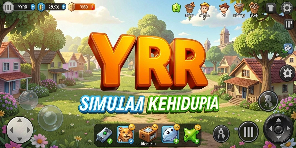 Tangkapan layar menunjukkan gameplay YYRR yang seru dan interaktif.